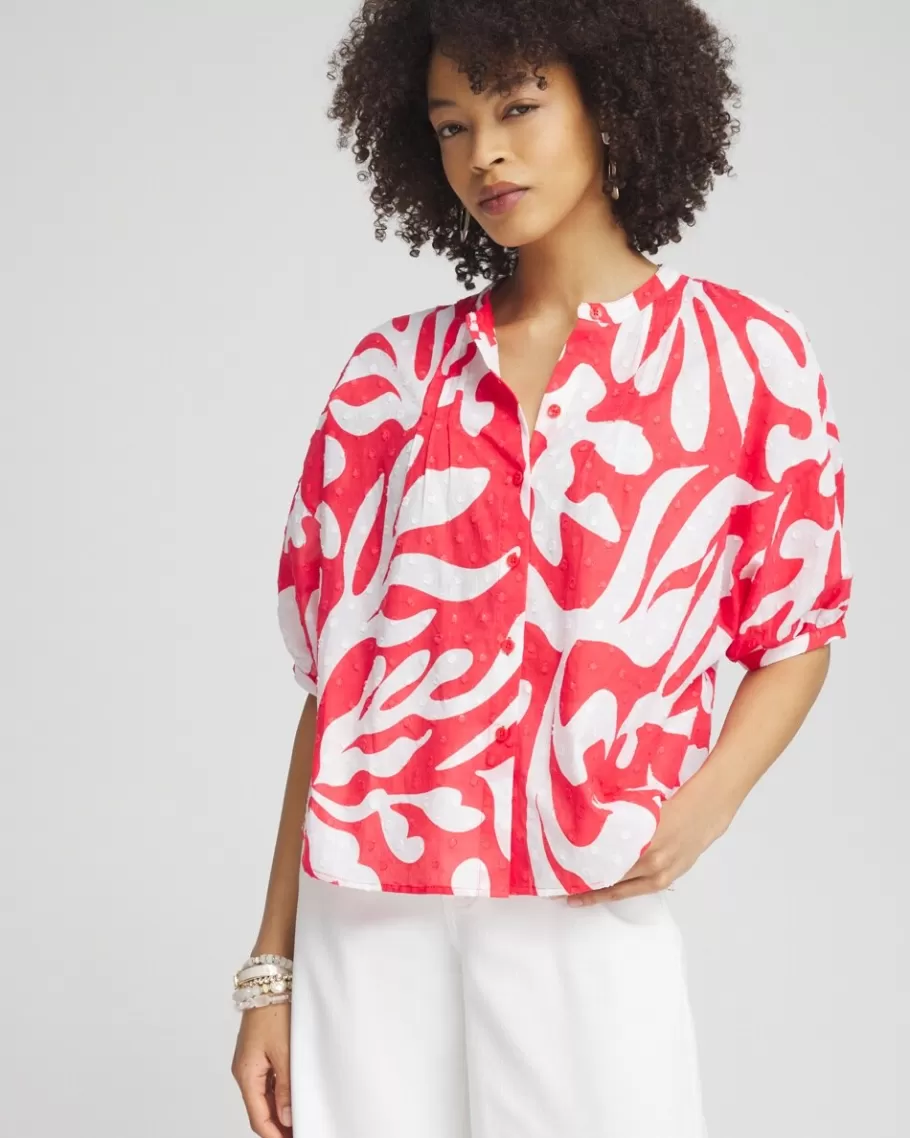 Chico's Island Reef Dolman Sleeve Shirt