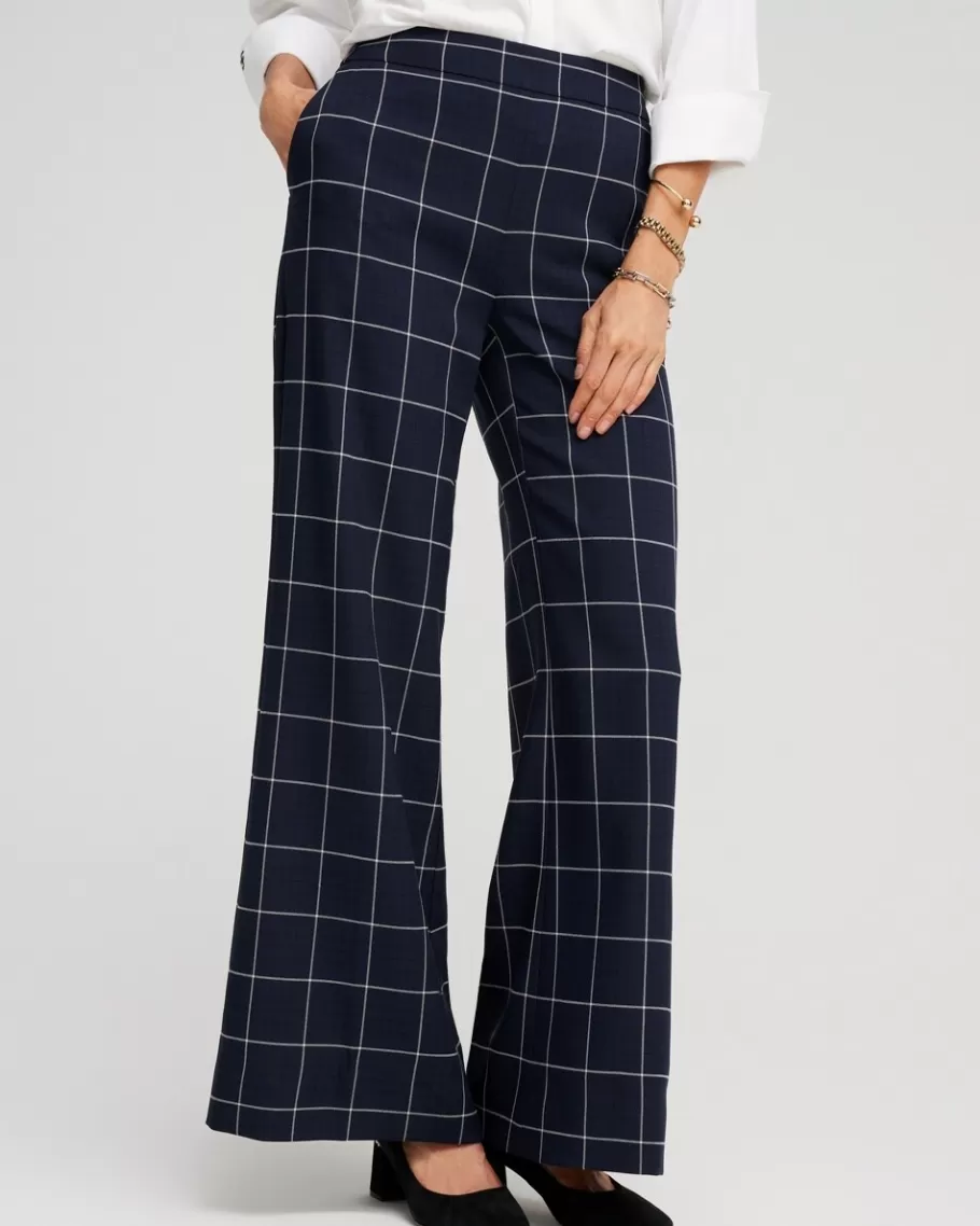 Chico's Jacquard Flare Trousers