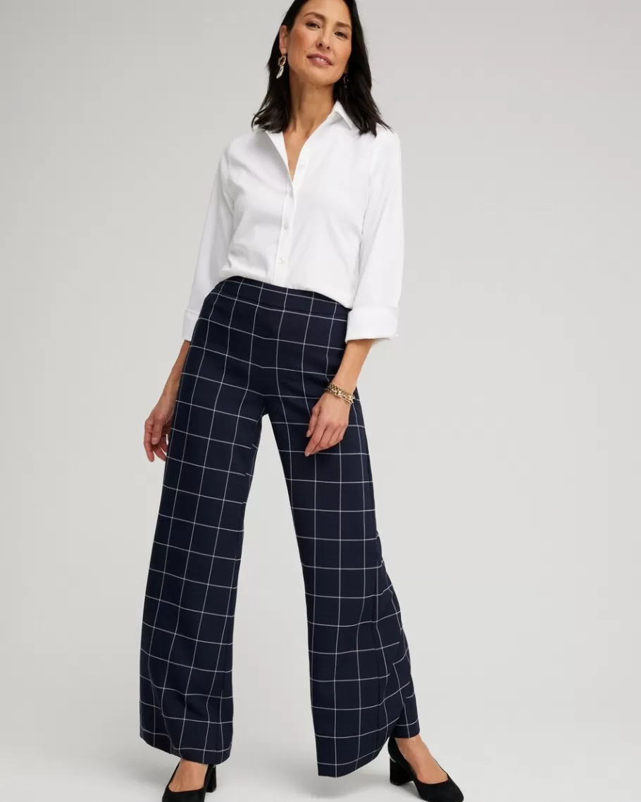 Chico's Jacquard Flare Trousers