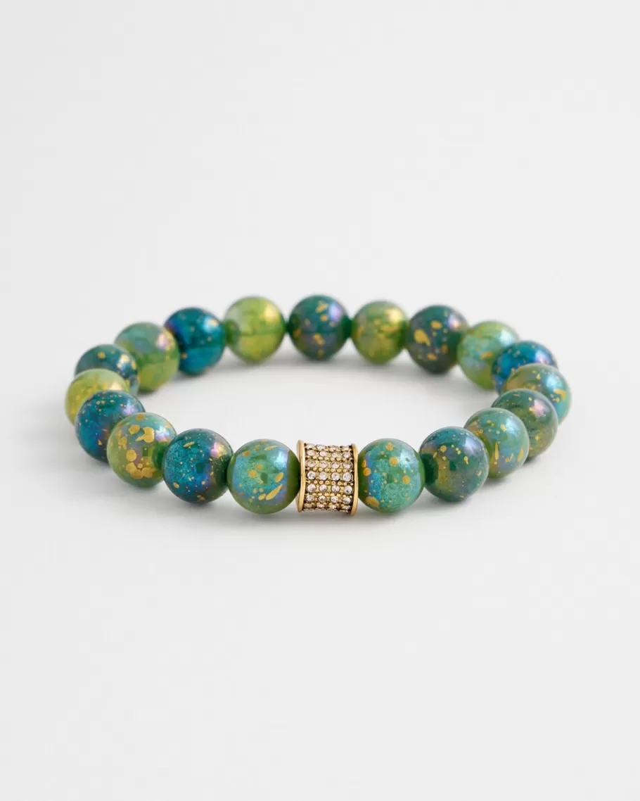 Chico's Jade Beaded Bracelet