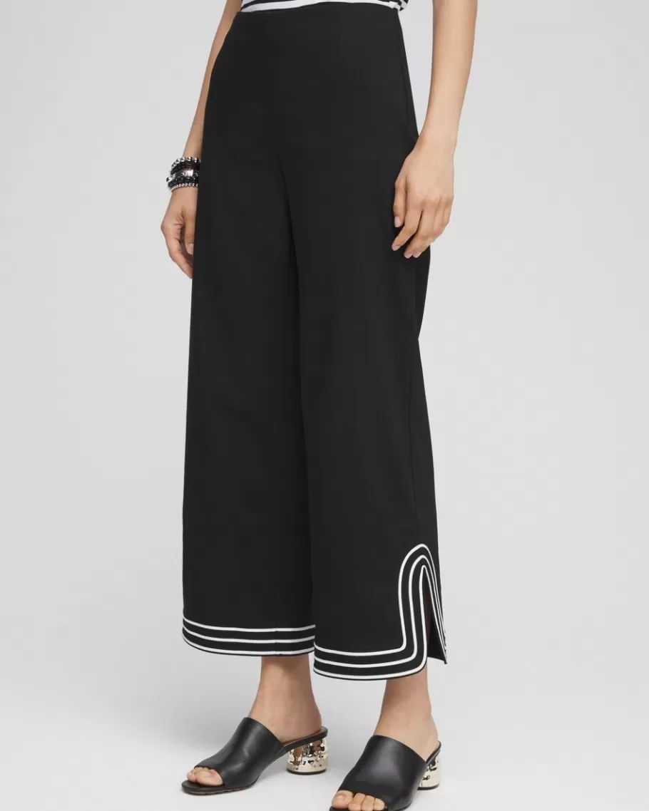 Chico's Juliet Artisanal Wide Leg Cropped Pants