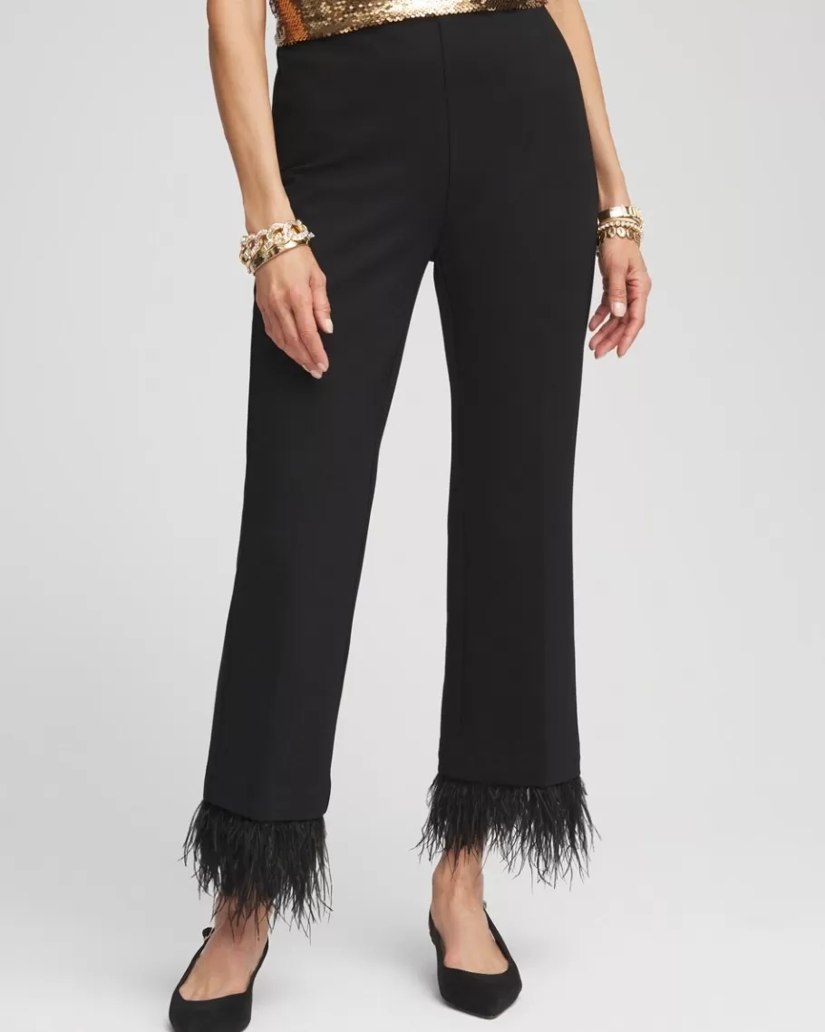 Chico's Juliet Feathers Kick Flare Pants