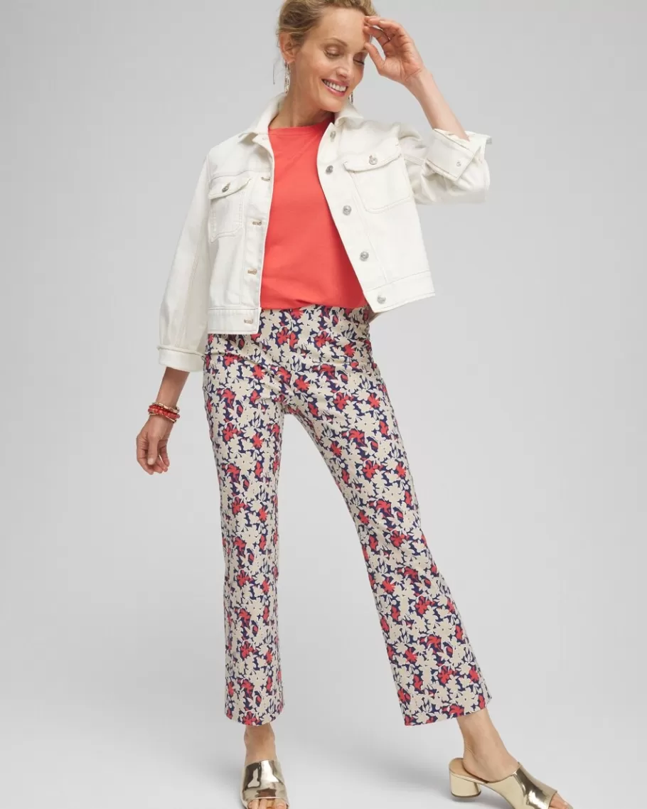 Chico's Juliet Floral Kick Flare Pants