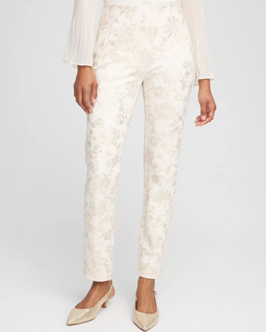 Chico's Juliet Foiled Ponte Ankle Pants