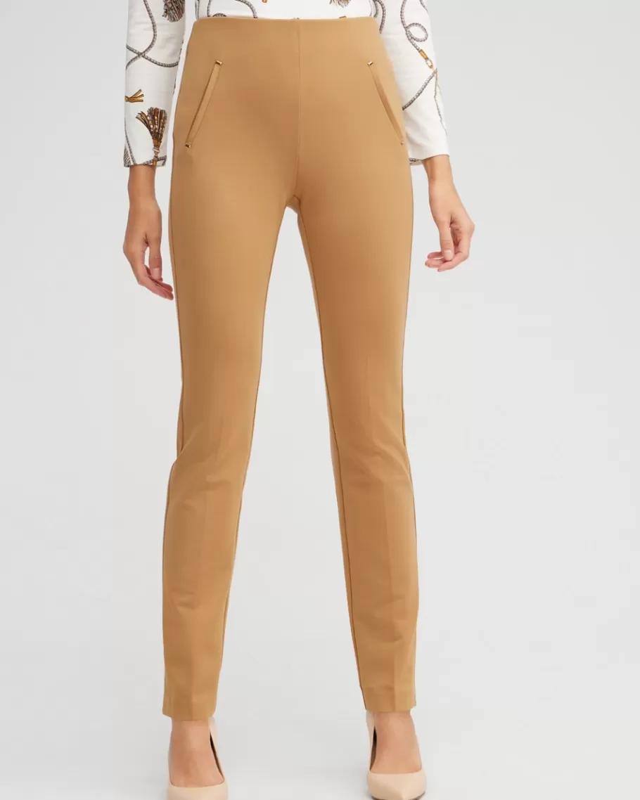 Chico's Juliet Ponte Trim Detail Pants