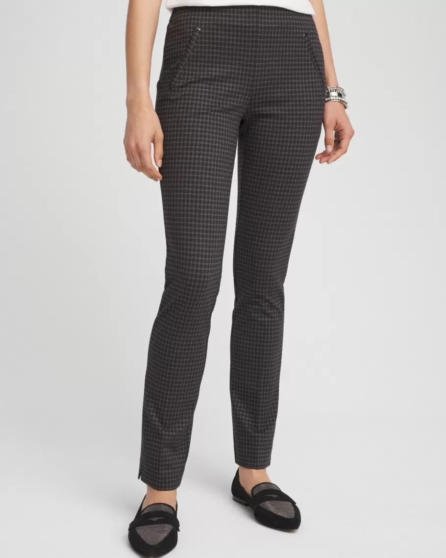 Chico's Juliet Tonal Check Ankle Pants