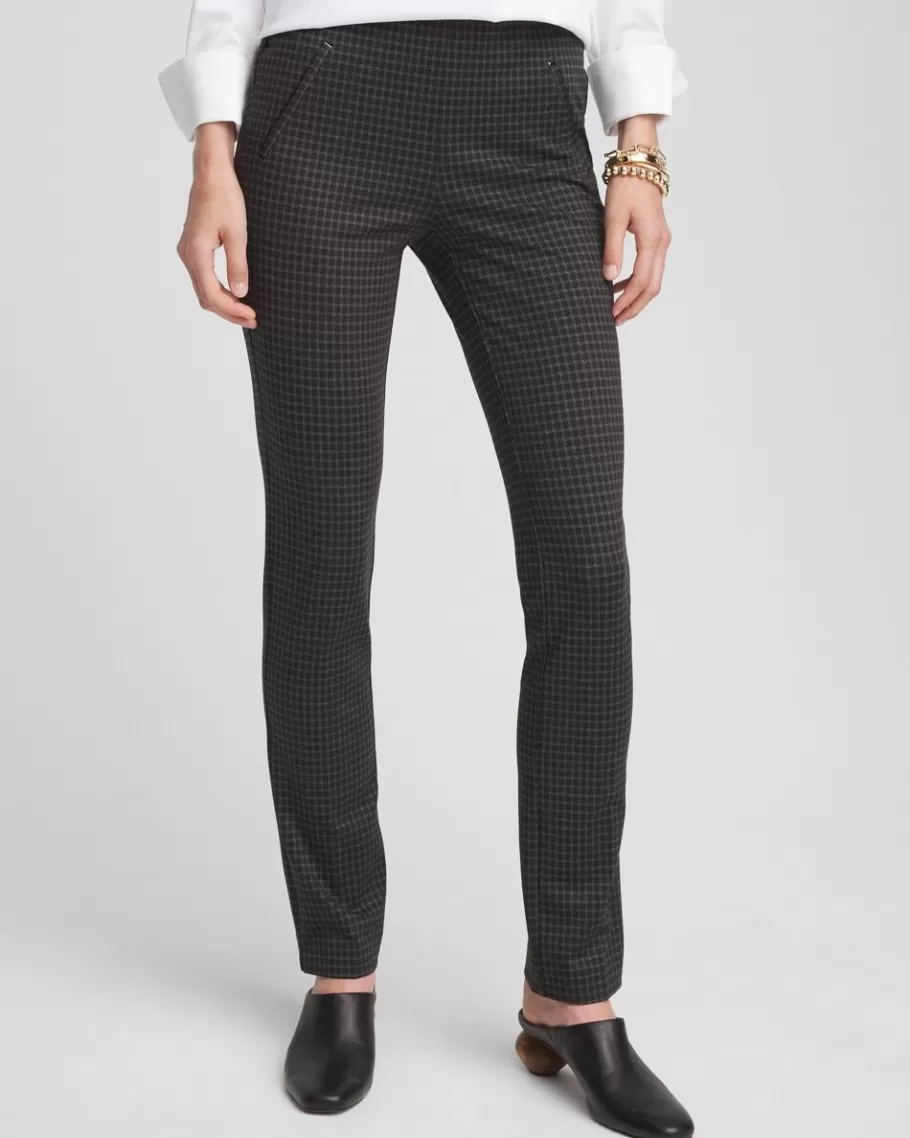 Chico's Juliet Tonal Check Pants