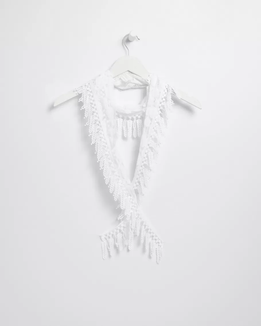 Chico's Lace Fringe Scarf