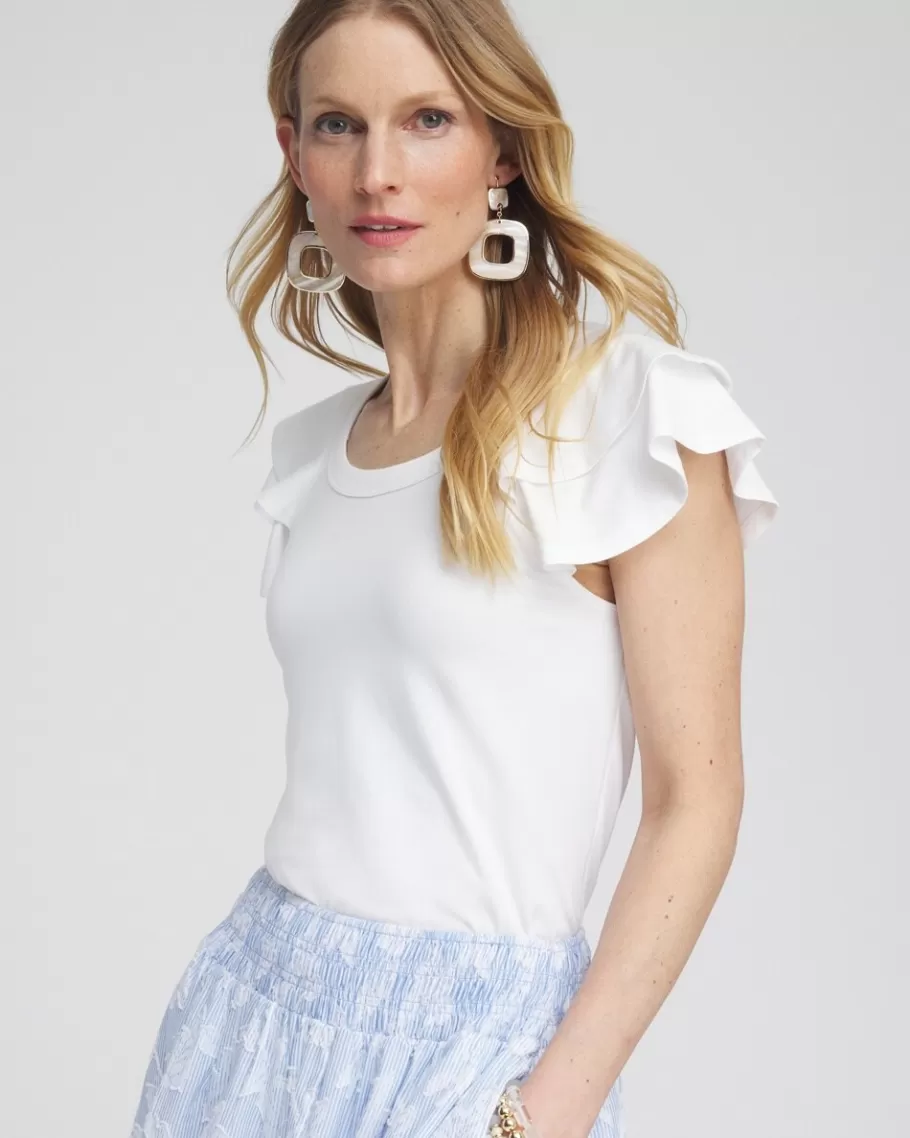 Chico's Layered Cap Sleeve Tee