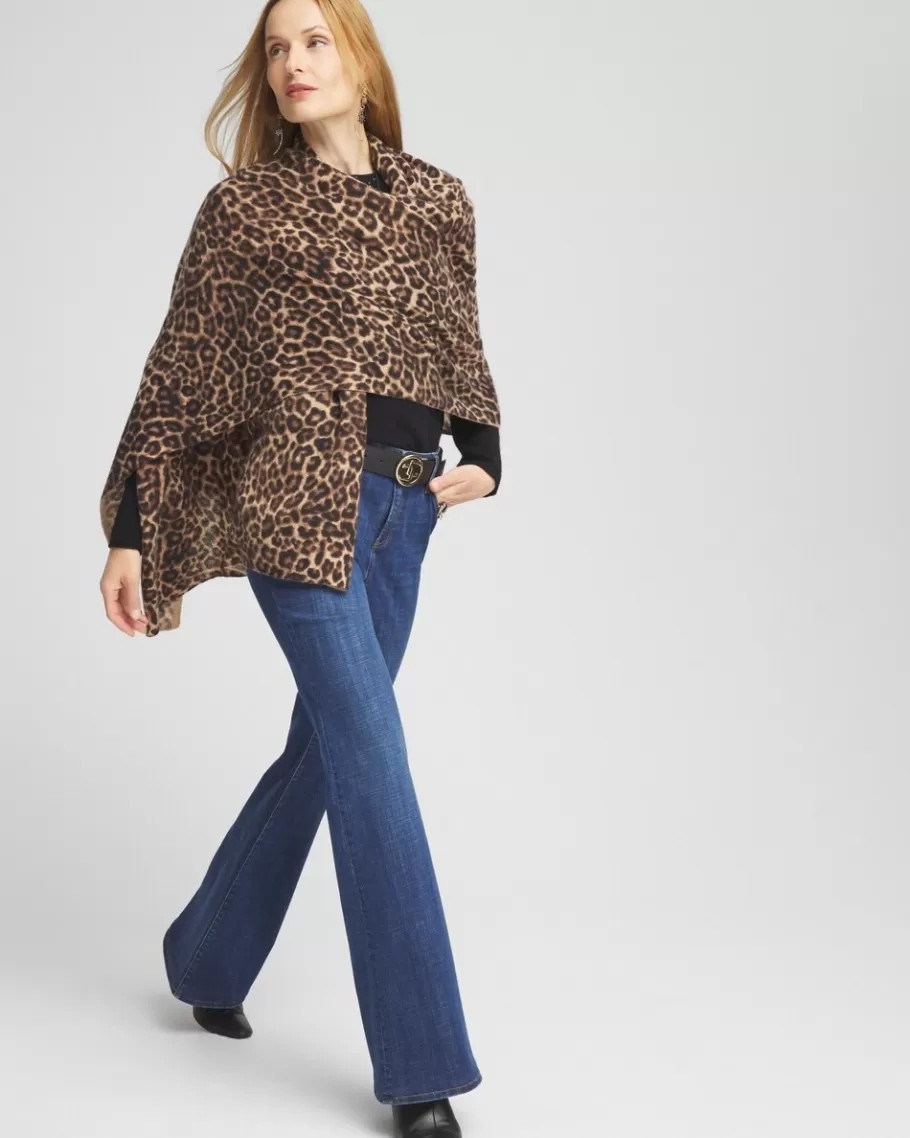 Chico's Leopard Cashmere Wrap