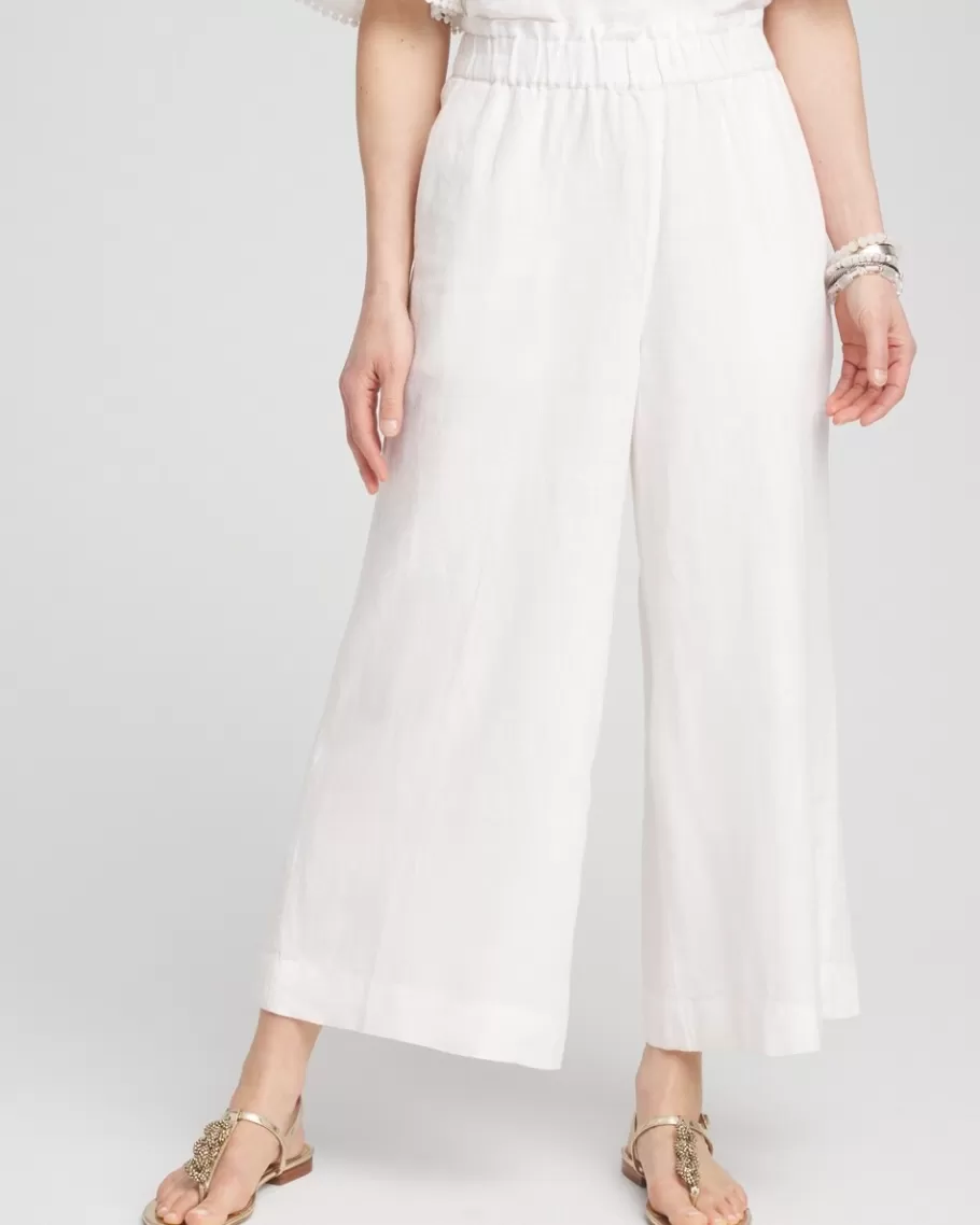 Chico's Linen Culotte Pants