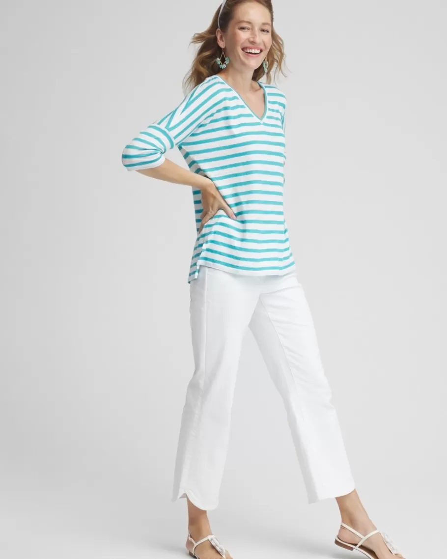 Chico's Linen Drop Shoulder Tunic