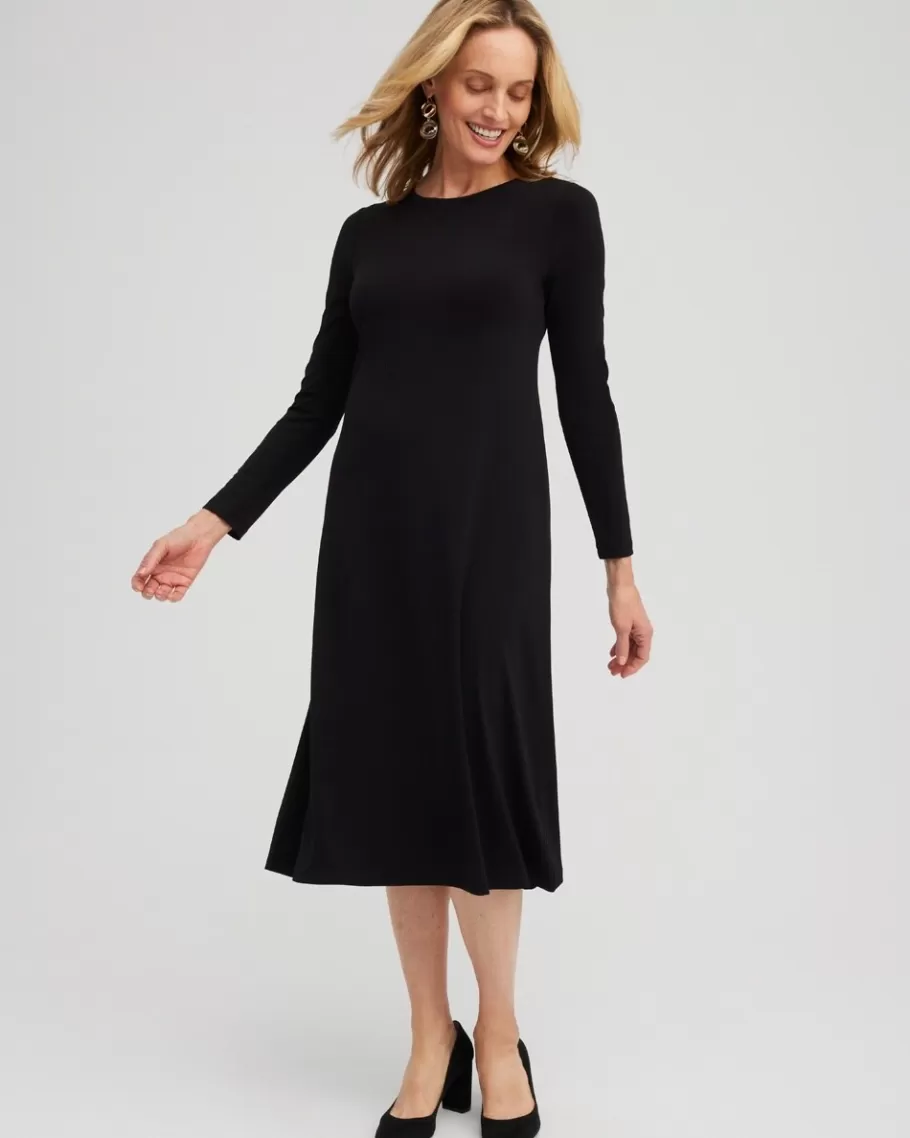 Chico's Long Sleeve Midi Dress