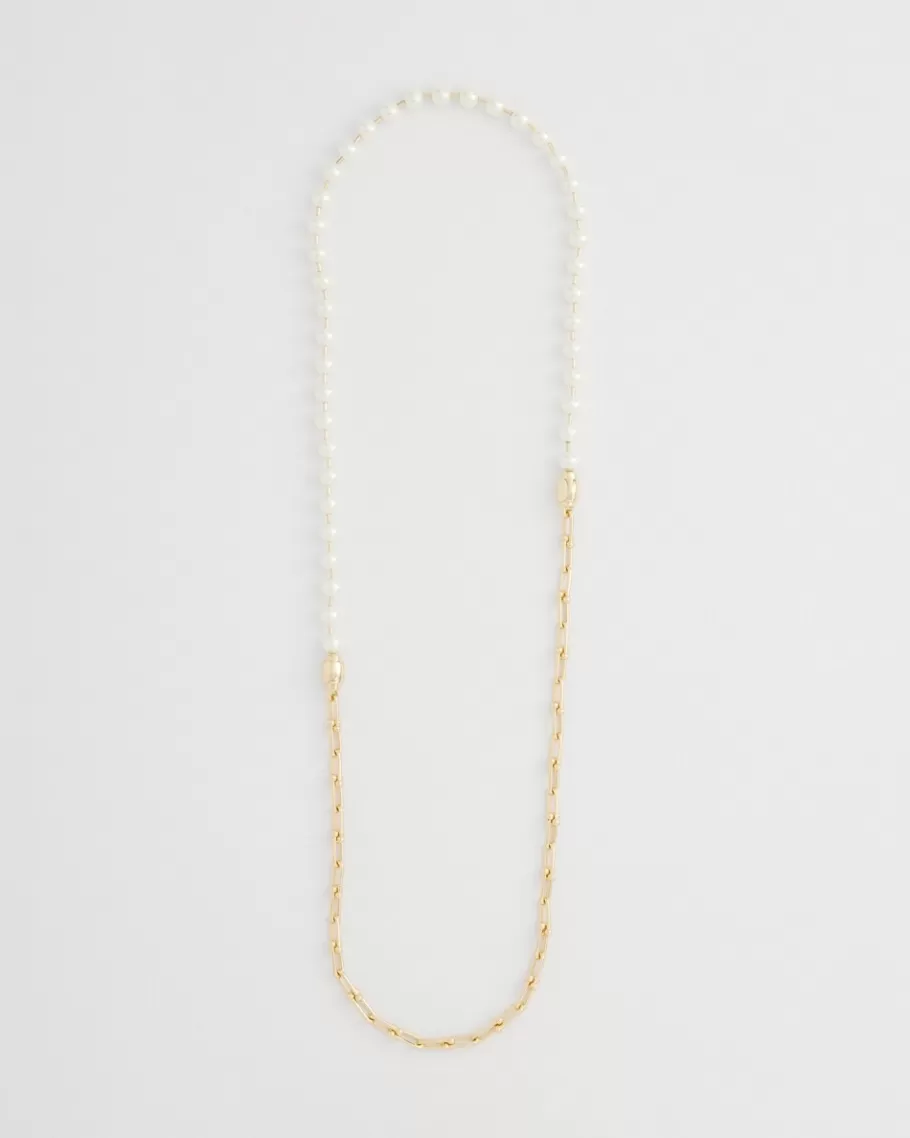 Chico's MagneticMix™ Faux Pearl Links Necklace