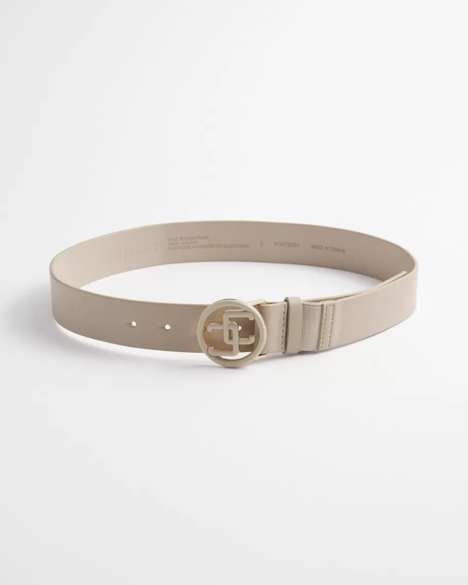 Chico's Matte CC Logo Sretch Belt