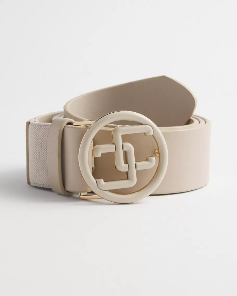 Chico's Matte CC Logo Sretch Belt