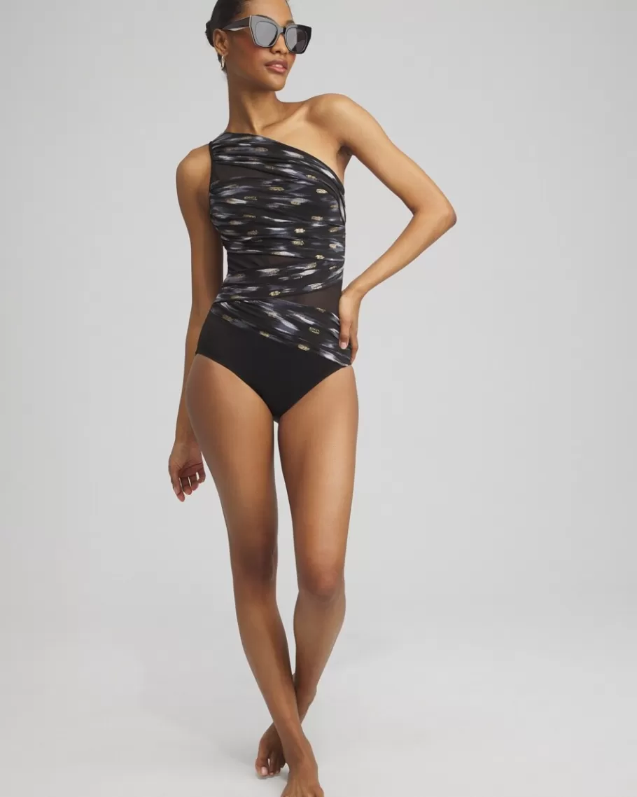 Chico's Miraclesuit Bronze Reign Jena Swimsuit