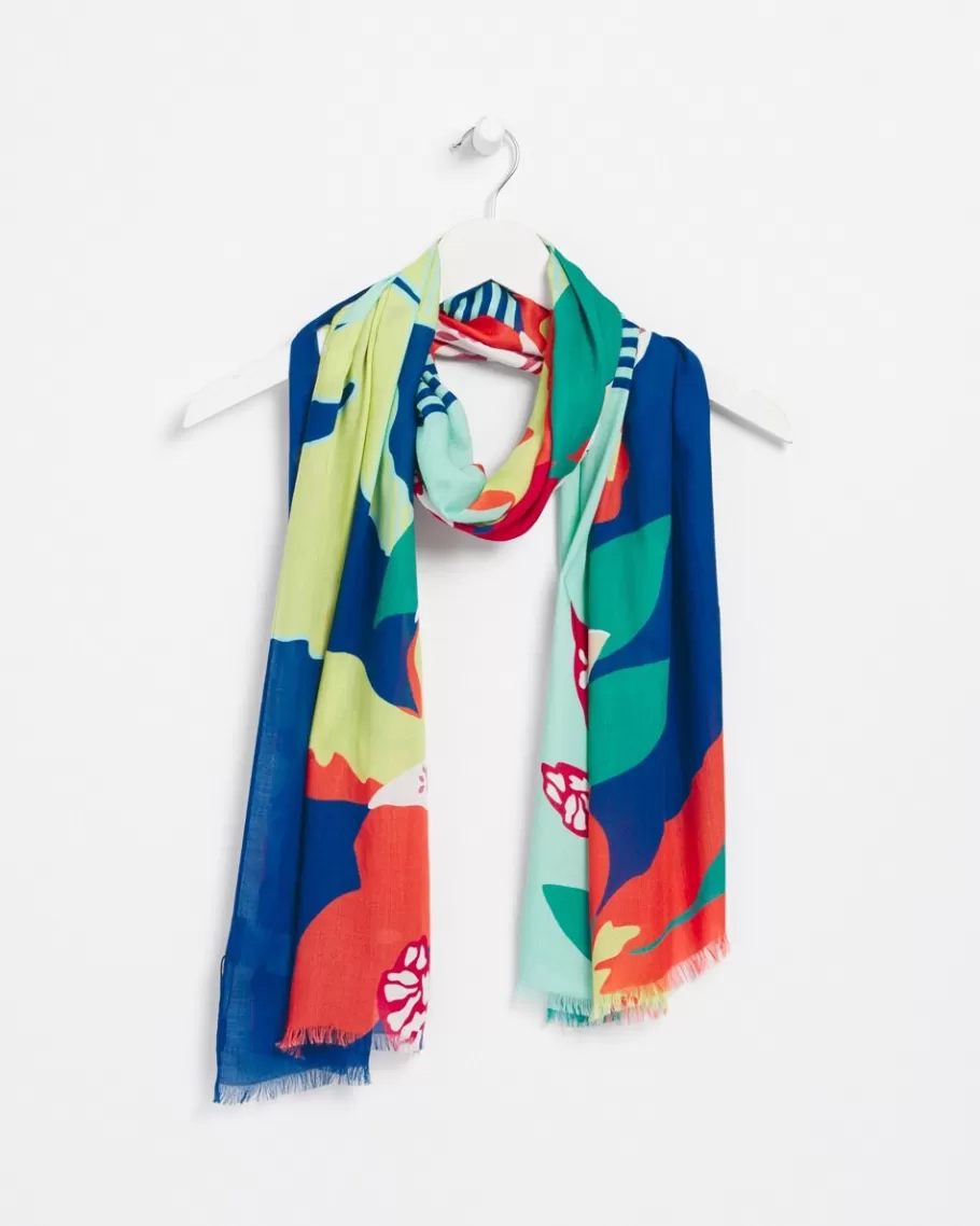 Chico's Mixed Floral Oblong Scarf