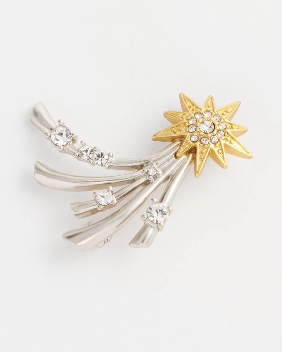 Chico's Mixed Metal Shooting Star Brooch