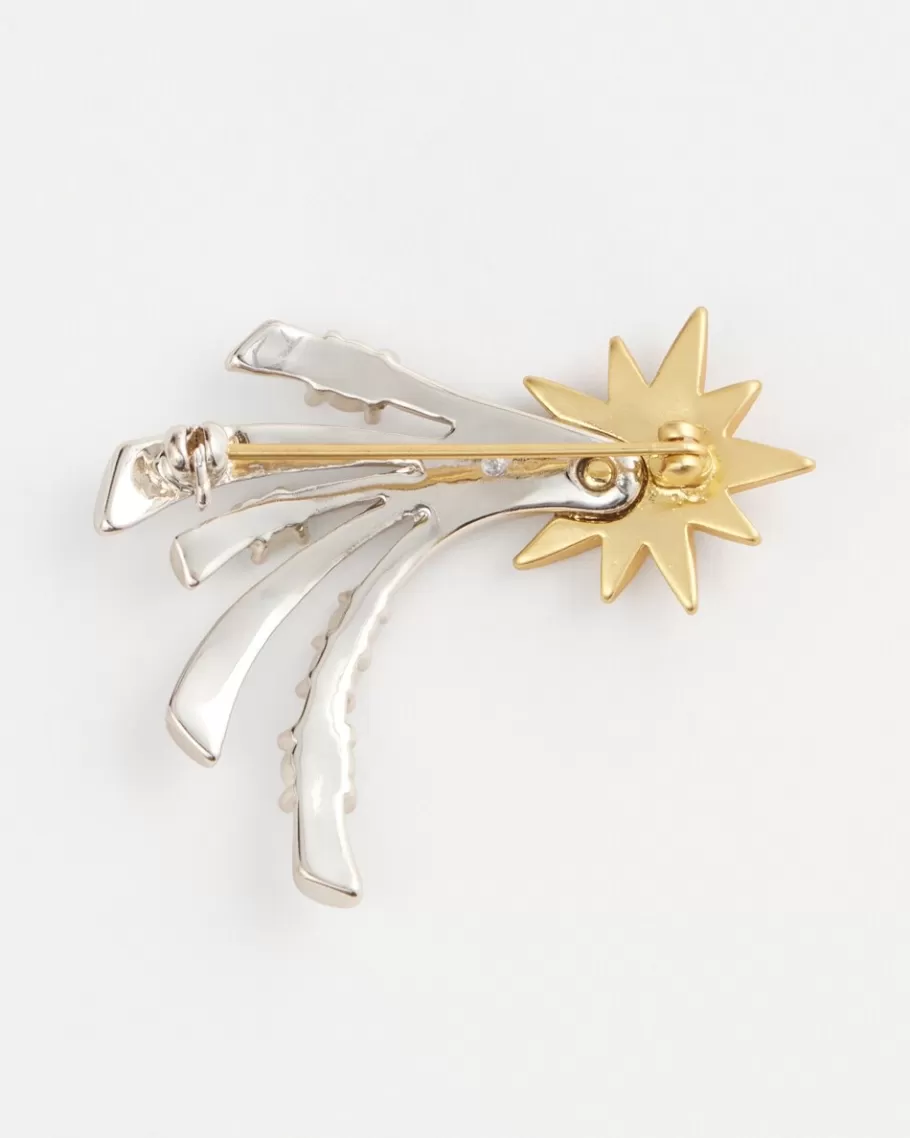 Chico's Mixed Metal Shooting Star Brooch