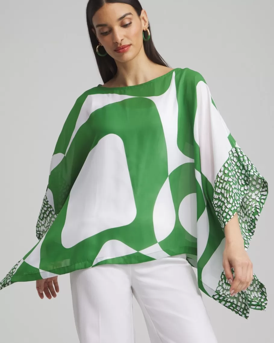 Chico's Modern Print Poncho