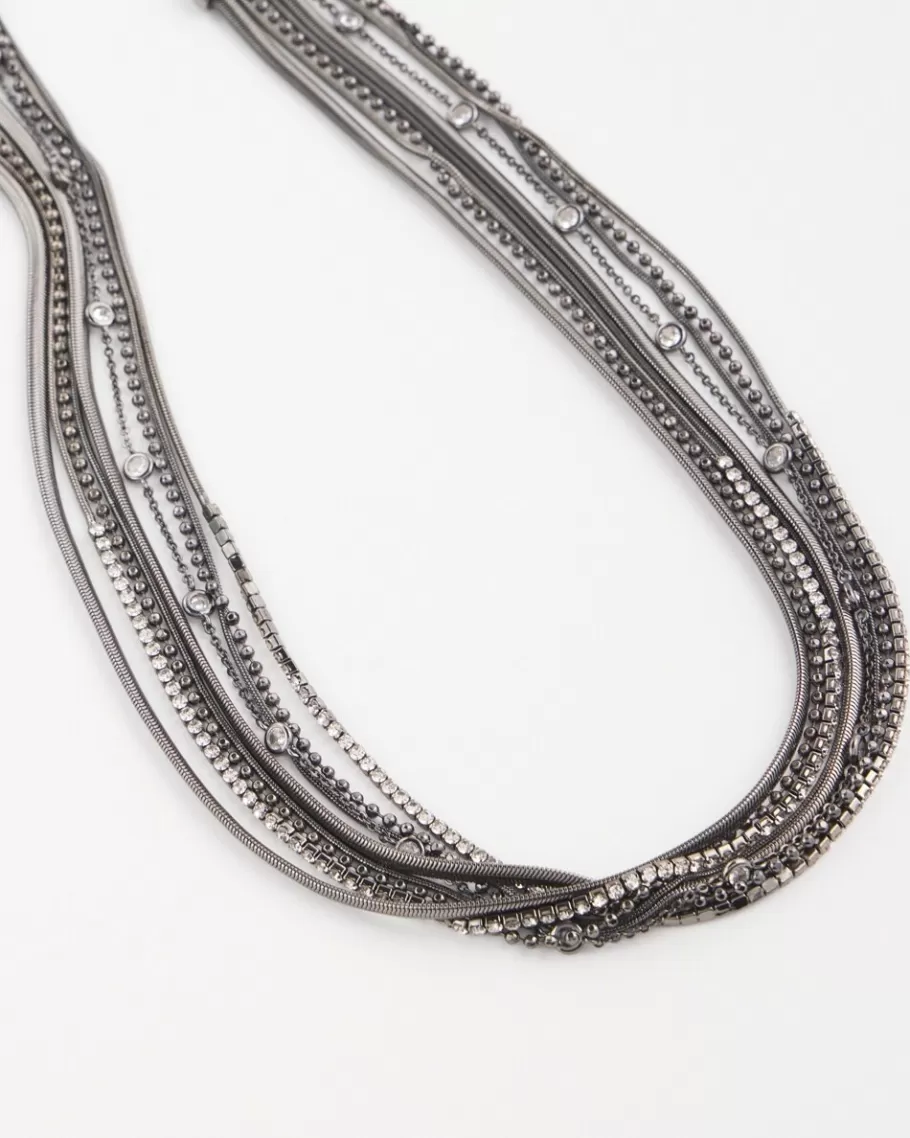 Chico's Multi Strand Collar Necklace