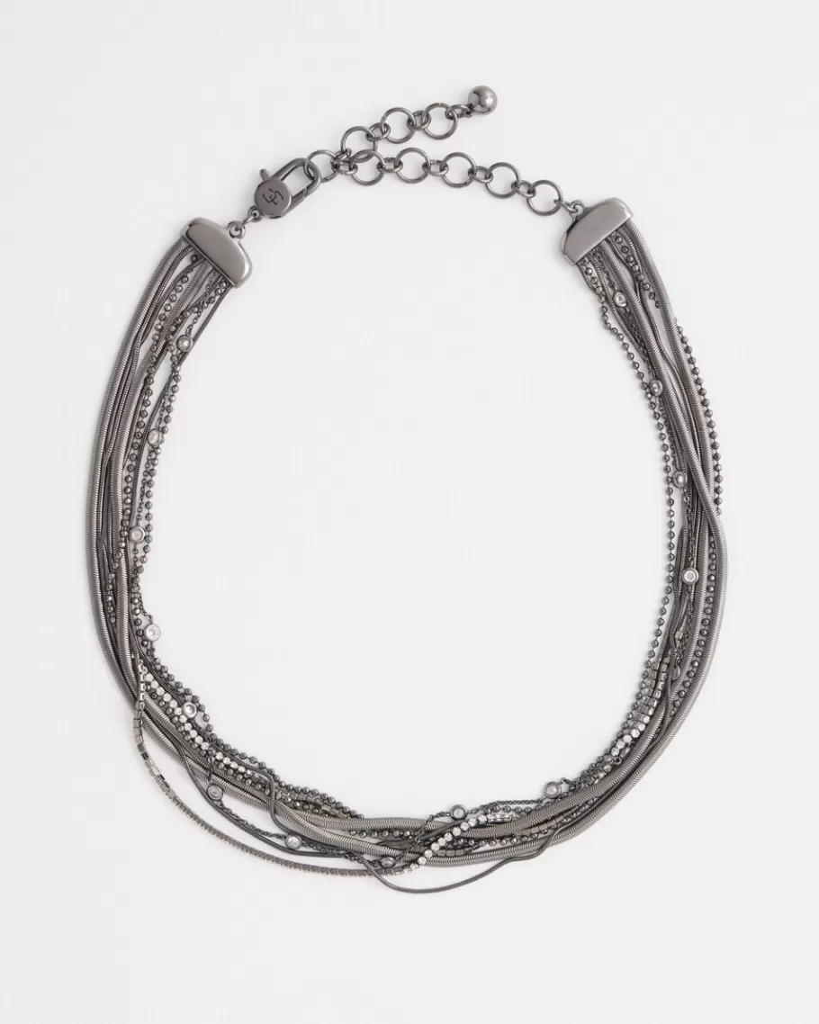 Chico's Multi Strand Collar Necklace