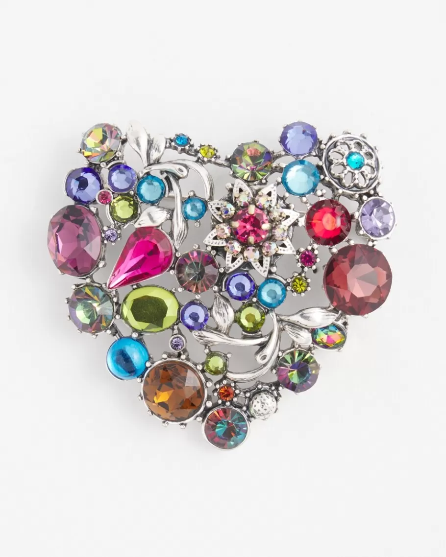 Chico's -color Heart Brooch