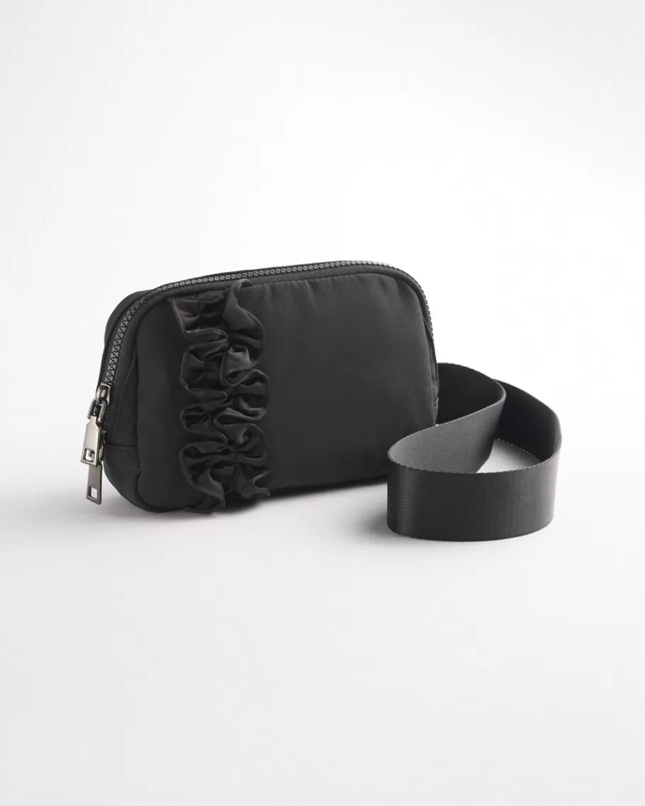 Chico's Neema Satin Ruffle Belt Bag