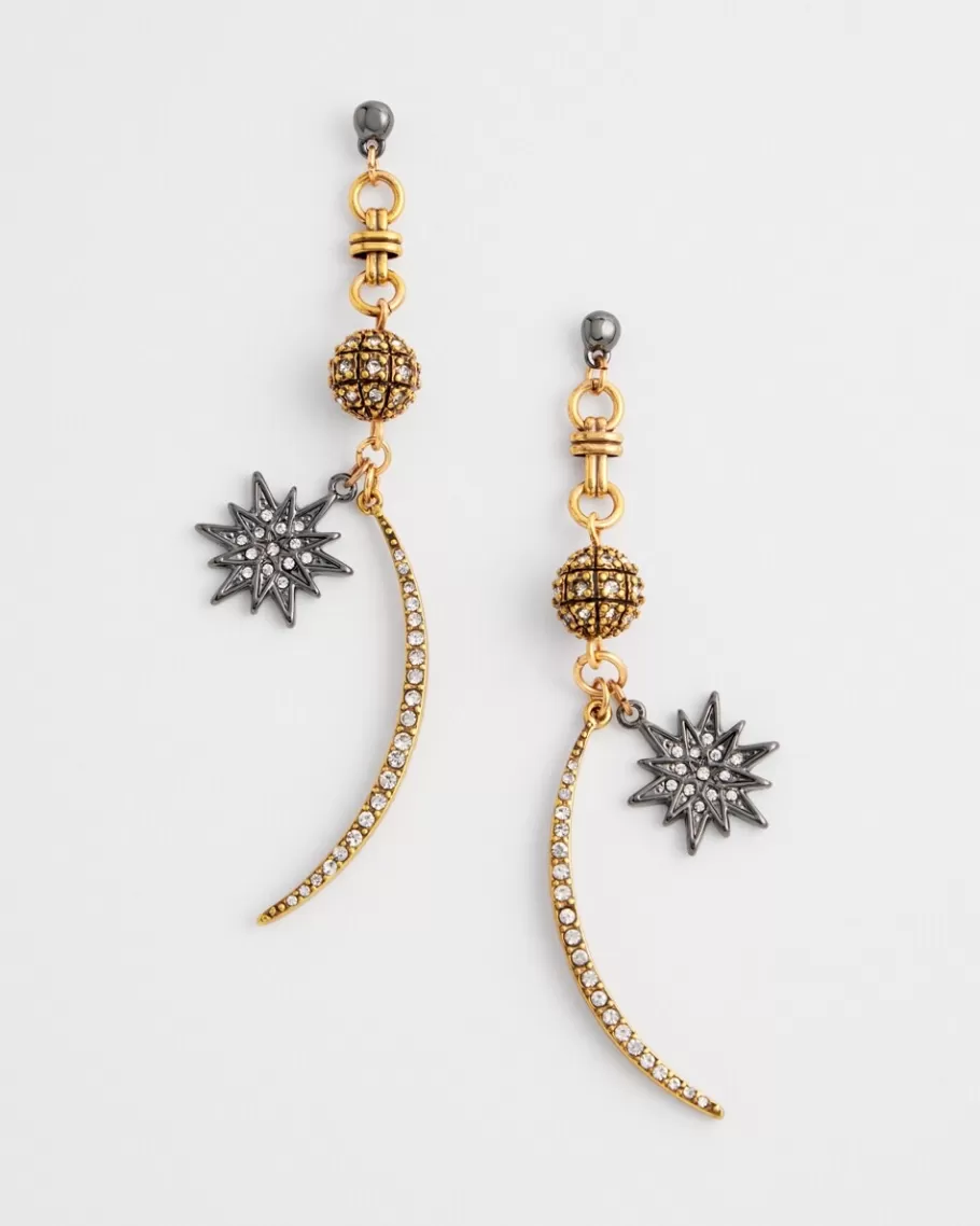 Chico's No Droop™ Stars And Moons Drop Earrings