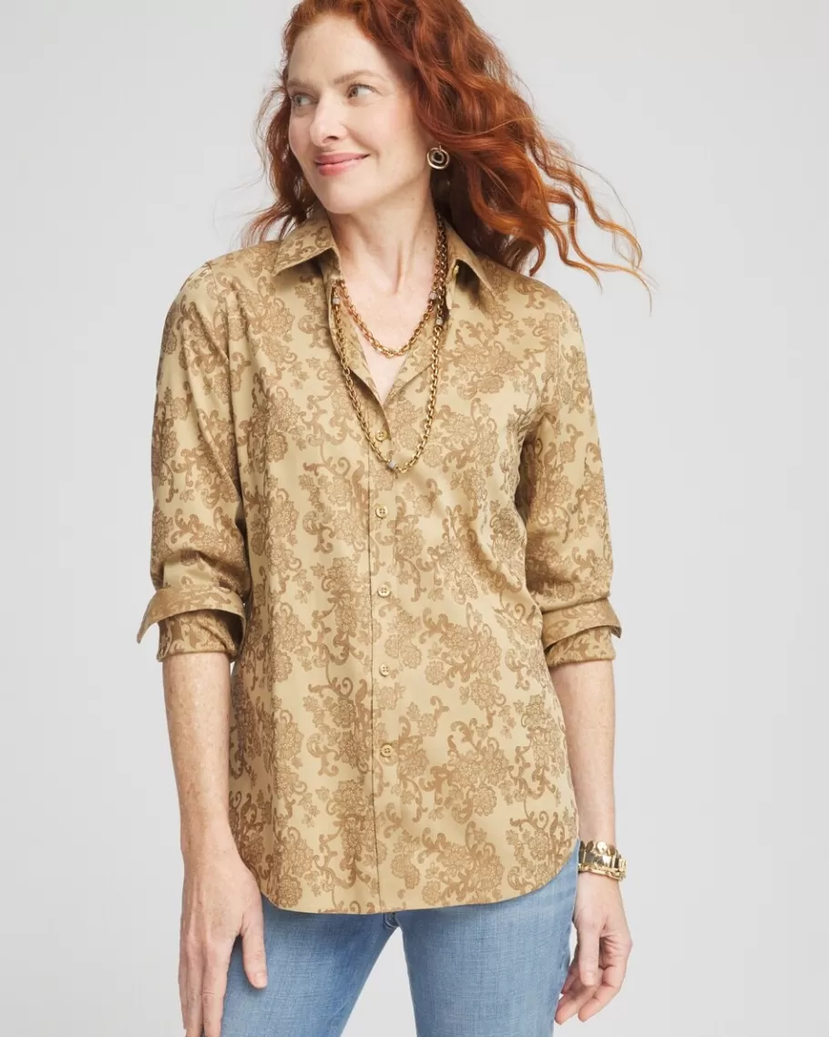 Chico's No Iron™ Jacquard Shirt