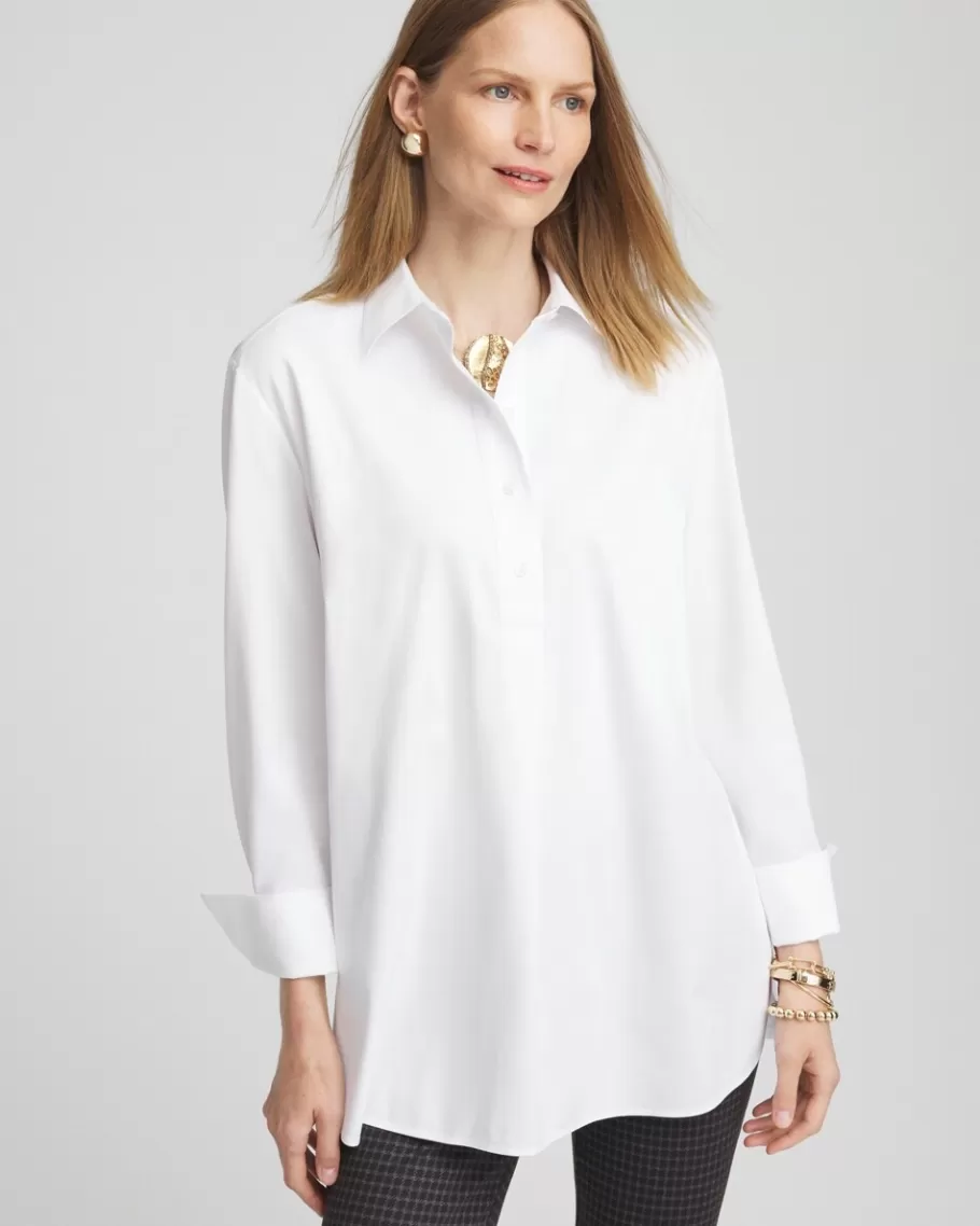 Chico's No Iron Knit Mix Tunic