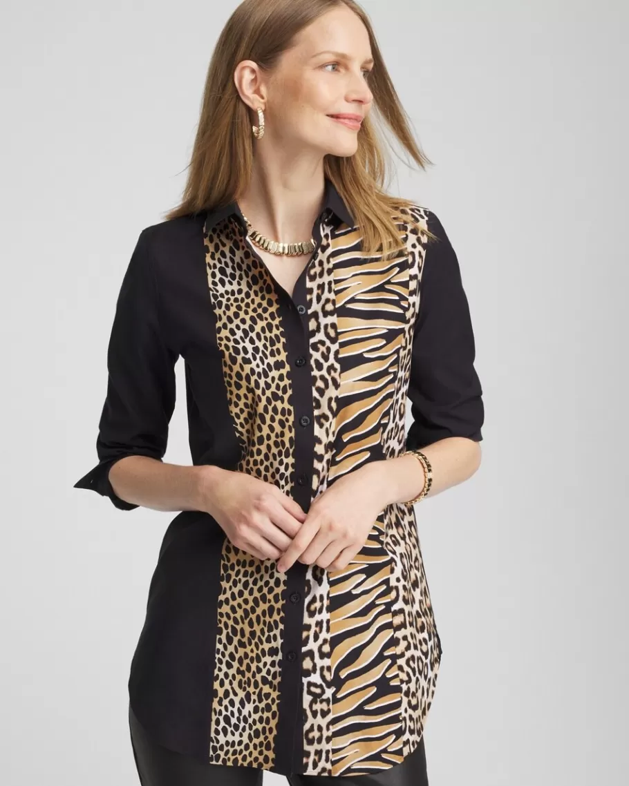 Chico's No Iron™ Mixed Animal Print Tunic