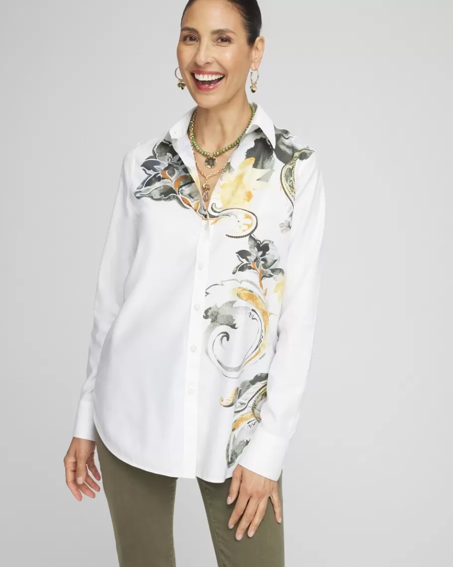 Chico's No Iron™ Placed Floral Shirt