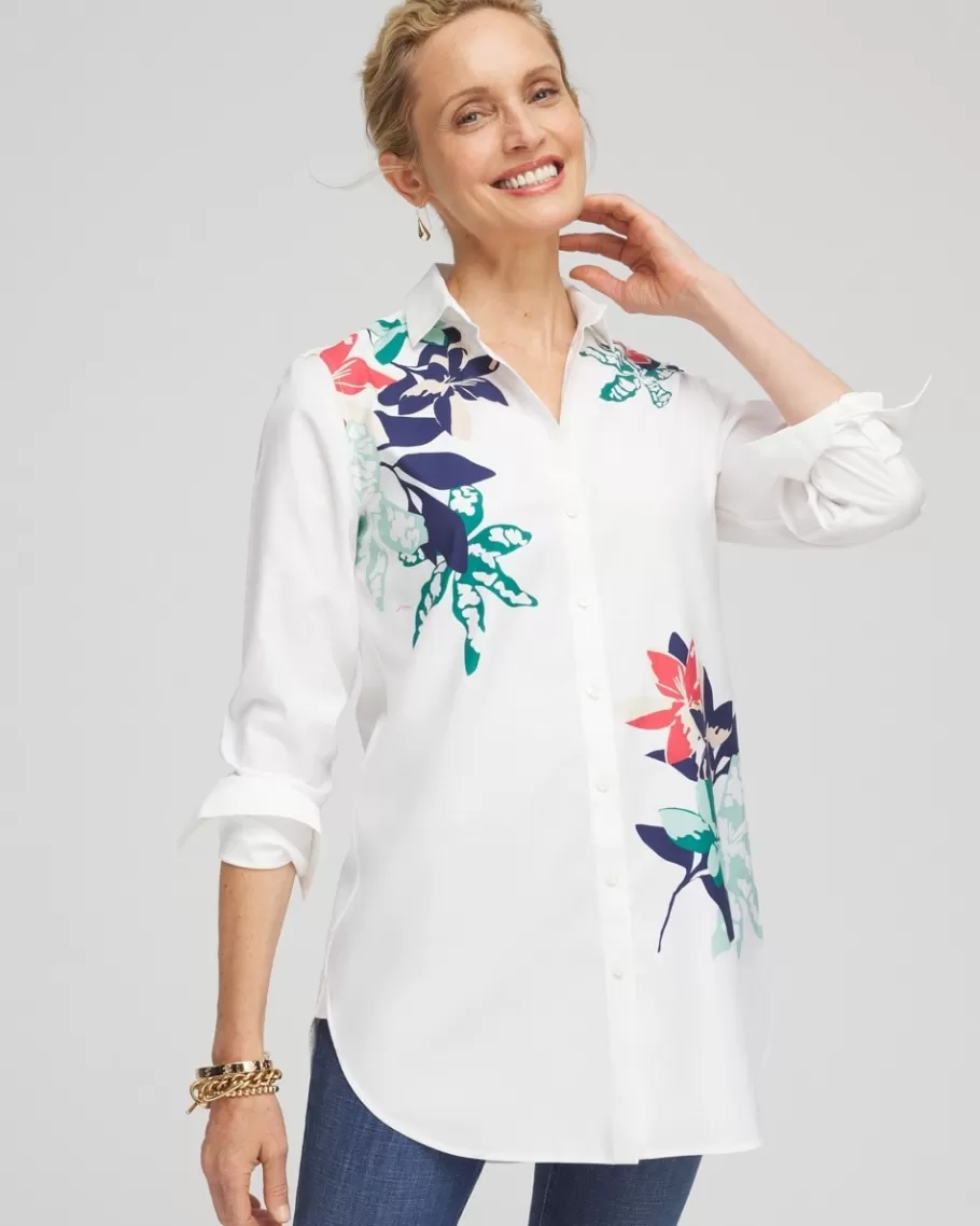 Chico's No Iron™ Placed Floral Tunic