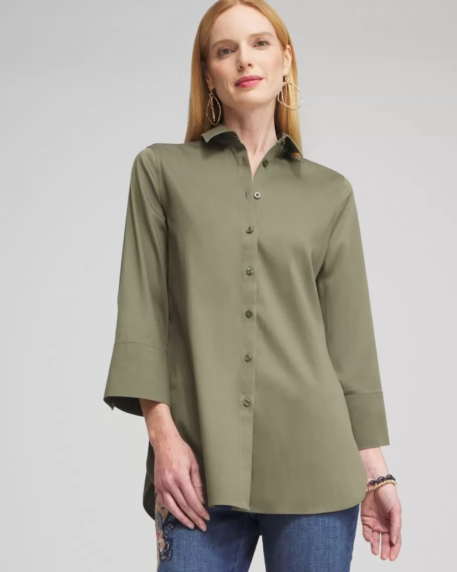 Chico's No Iron™ Stretch 3/4 Sleeve Tunic