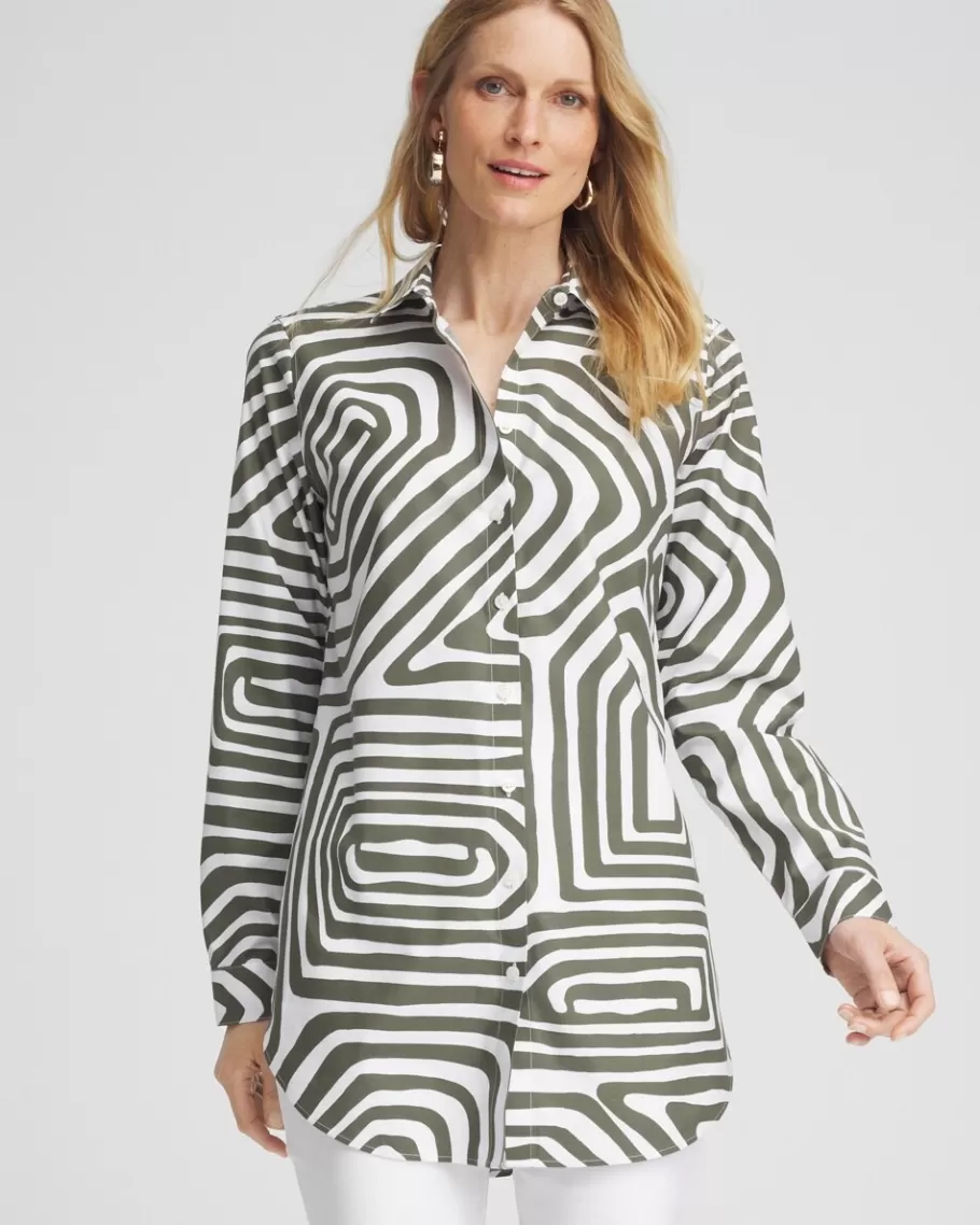 Chico's No Iron™ Stretch Abstract Print Tunic