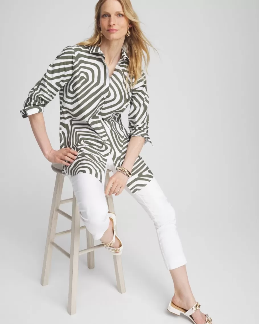 Chico's No Iron™ Stretch Abstract Print Tunic