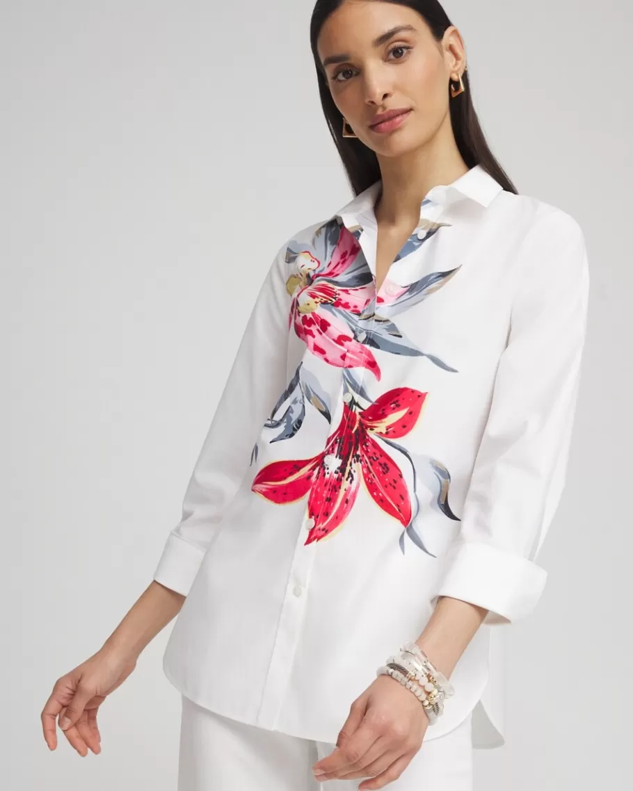 Chico's No Iron™ Stretch Floral Shirt