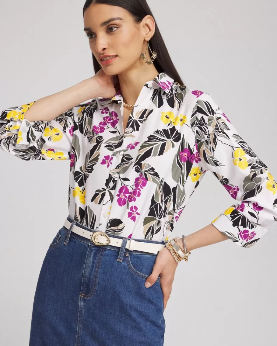 Chico's No Iron™ Stretch Floral Shirt