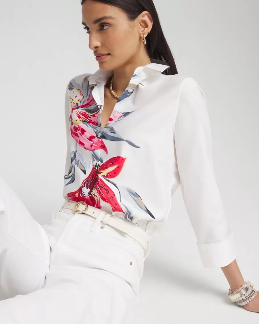 Chico's No Iron™ Stretch Floral Shirt