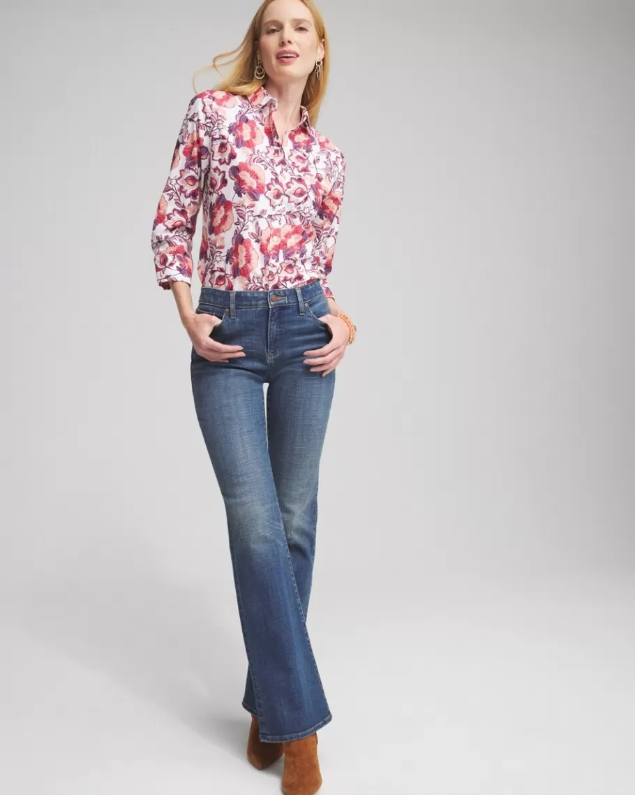 Chico's No Iron™ Stretch Floral Shirt