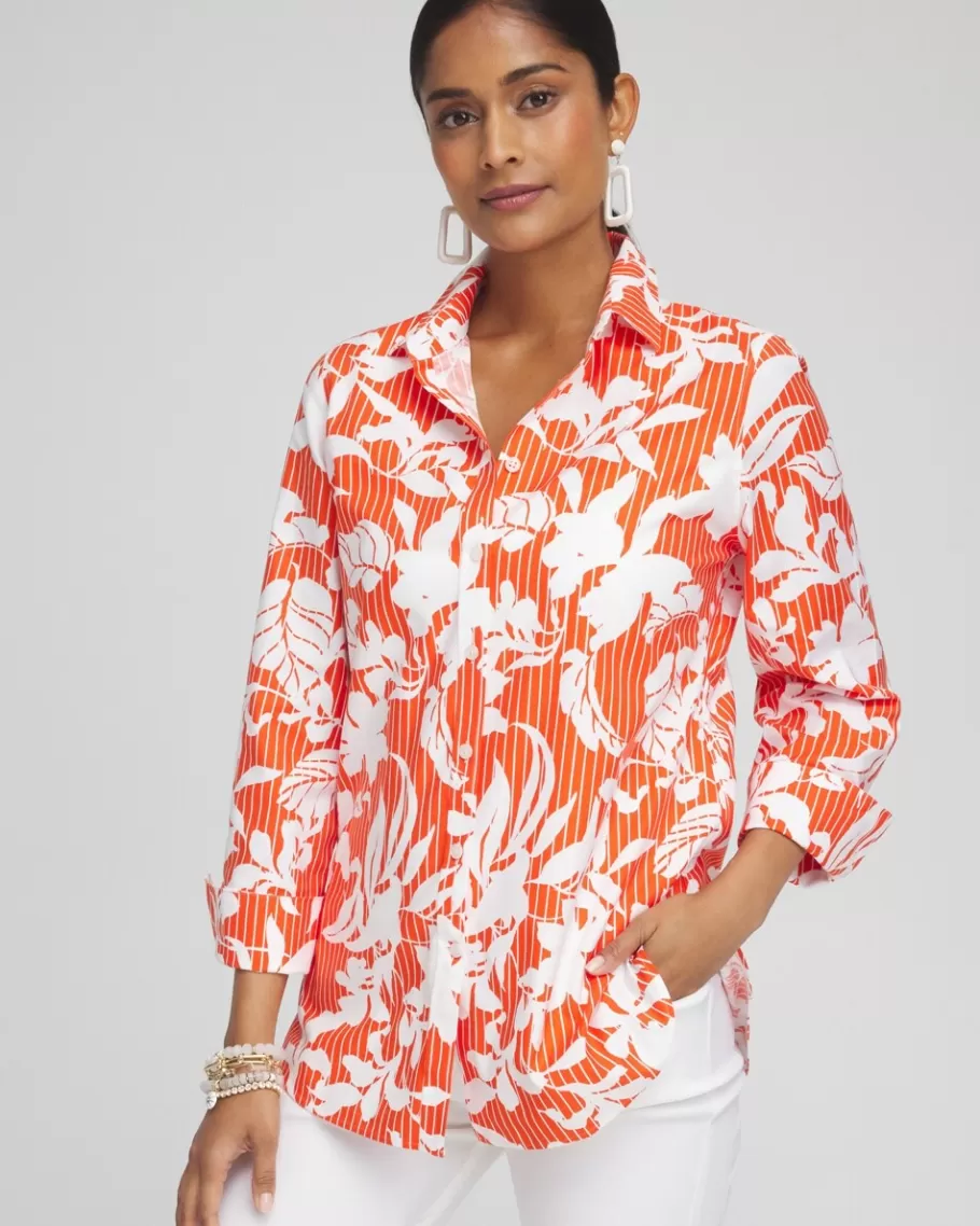 Chico's No Iron™ Stretch Orchid Shirt