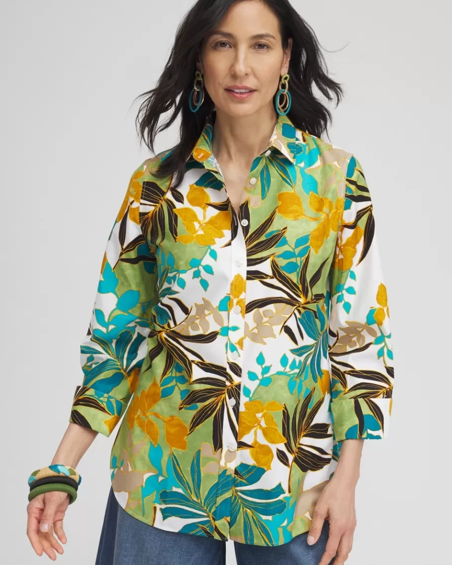 Chico's No Iron™ Stretch Palms Shirt