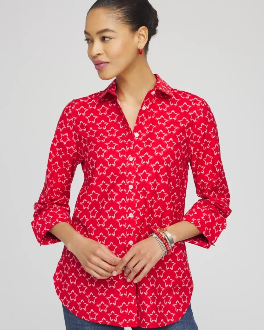 Chico's No Iron™ Stretch Stars Shirt