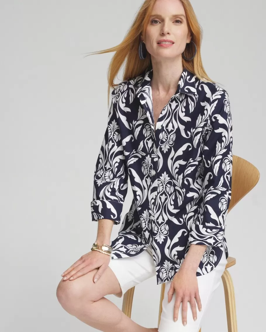 Chico's No Iron™ Stretch Swirl Shirt