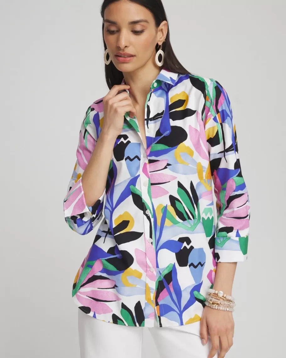 Chico's No Iron™ Stretch Tropical Shirt