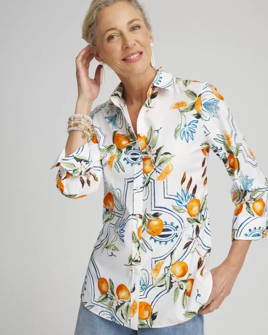 Chico's No Iron™ Stretch Tropical Shirt