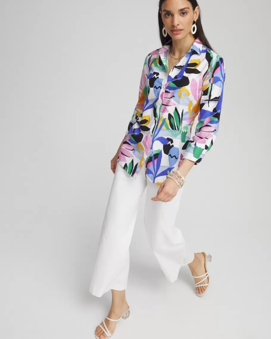 Chico's No Iron™ Stretch Tropical Shirt