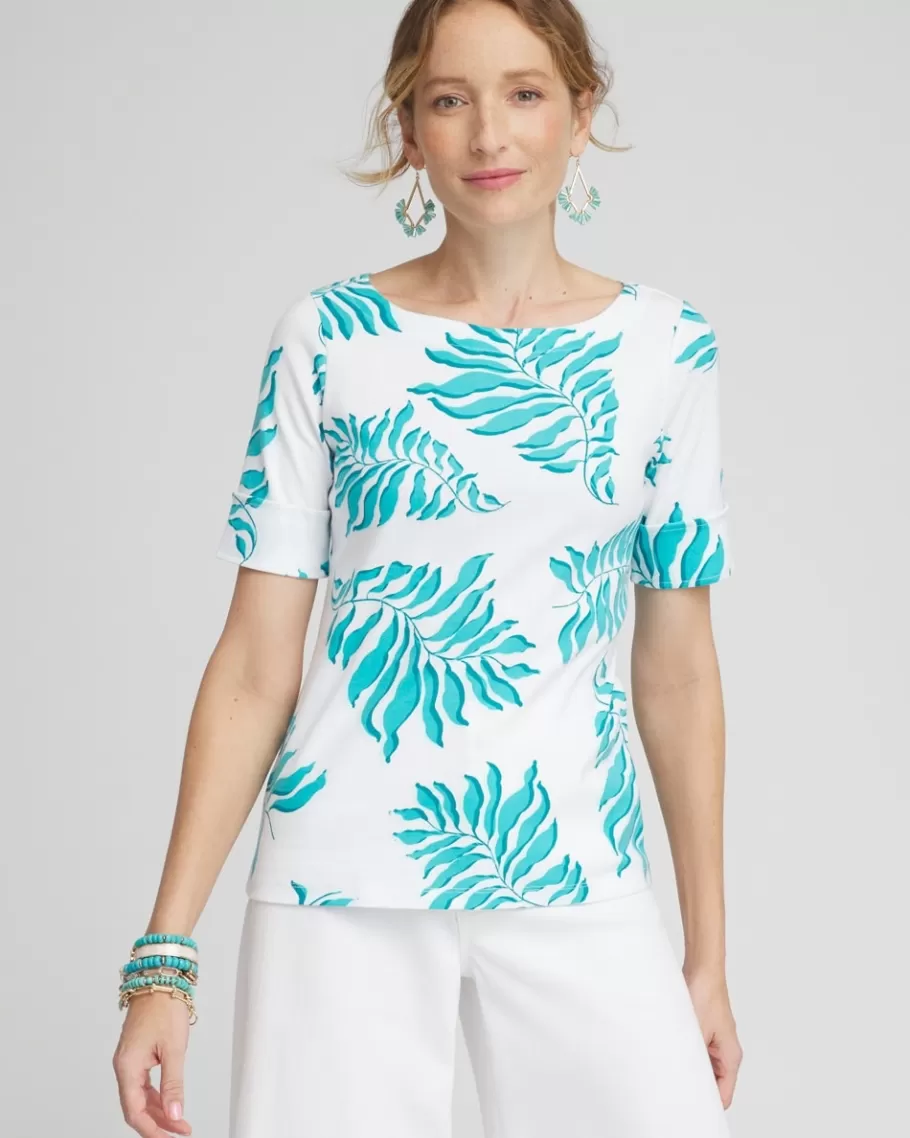 Chico's Palms Bateau Neck Tee